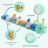 Baby Toys Musical Caterpillar - Soft Activity Toy with Teether for Tummy Time, 0-12 Months Boys & Girls (Blue)