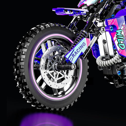 Mesiondy Motorcycle Building Block Set, 476 PCS Collectible Display Model, Motorbike Toy Collection for Ages 6+