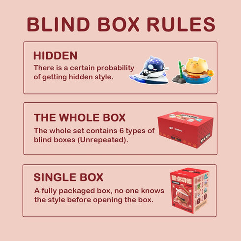 BEEMAI Lucky Wooden Fish Series - 1PC Blind Box Random Design Collectible Cute Figures Birthday Gifts