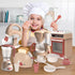 Yalujumb Set 3-5 4-6 6-8 (5 Play Kitchen Toys, Pretend Play Kitchen Appliances Toy with Coffee Maker, Mixer, Toaster
