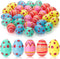 CJYGEGE 3 Inch Jumbo Plastic Easter Eggs 30 Pack - Premium Colorful Fillable