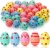 CJYGEGE 3 Inch Jumbo Plastic Easter Eggs 30 Pack - Premium Colorful Fillable