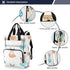 YANENDIE Backpack, Backpack Backpack Bulldogs Teacups Pastel Diaper Bag Unisex Travel Baby Diaper Bags with Stroller