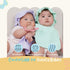 Set, 100% Baby Muslin Sun Hat & Bib Cotton Gauze, Made in Korea, Breathable Baby Bonnet with Soft Neck Band