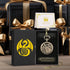 Mini DND Dice Set Steampunk Hollow Bard Pocket Watch Shell Case, 7pcs Tiny Polyhedral Metal Dice