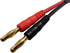 Apex RC Products XT90 Connector Plug to 4mm Banana Plugs, Battery Charge Lead Adapter Cable, 2 Pack