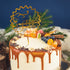Whaline Graduation Cake Topper, Gold Acrylic Congrats Grad You Did It Table Centerpiece Sticks, 10pcs