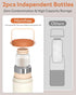 22oz 360 24 2pcs Portable Breast Milk Cooler for Breastmilk Storage, Liquid Gold Saver Cooling Keeps Milk Fresh
