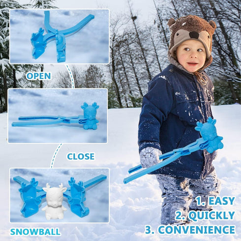 Holady Snow Mold and Sand Mold, 3D Penguin Shape for Kids and Adults, Outdoor Toy for Beach and Snow Play