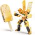 BOZOBO Ice Cream Transforming Toy, 2 in 1 Popsicle Transform into Robot Action
