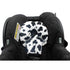 Little Tall Poppy Set, Infant Car Seat Head Support Cow Print, Newborn Head Rest, Baby Strap Covers, Carry Cushion