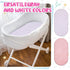Fanfanwin 2 Pack 33 16 Inches Flannel Baby Bassinet Sheets x Pink and White Soft Christmas Flannel Crib Sheets, Fit