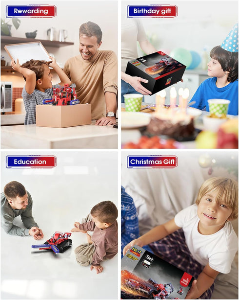 8-12, 5 In1 Sets 8 9 10 11 12 13 (429PCS) STEM Robot kit for Kids Ages Science Building Blocks Kit, Remote & App