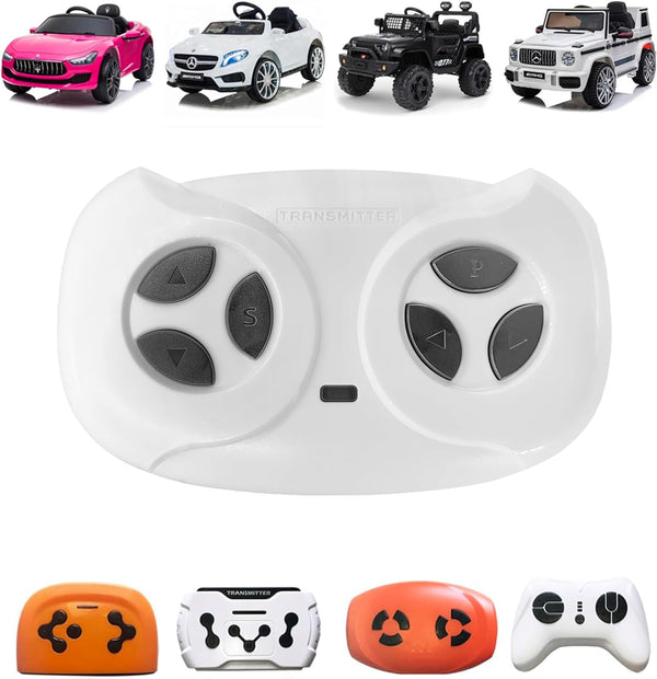 JR1602FCC 2.4G Bluetooth Remote Control for Power Wheels - White Remote Transmitter for Electric Car Toys