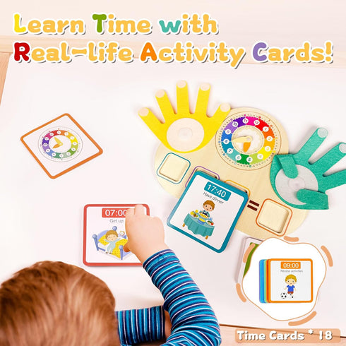 twivah 3-5, 5-7, Counting 2 3 4 5 6 7 Toddler Learning Toys Educational Games with Visual Timer for Kids Montessori