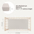 100% 52"x28" 2 Pack Bearmoss Muslin Crib Sheets - Cotton Baby Crib Sheets Fitted for Standard Crib Mattress & Toddler