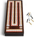 Set 3 9 Pegs2 BIVOMON Wooden Cribbage Board Game with Large Storage Area, Track Cribbage Board, Metal Playing