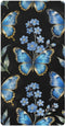 CZXW Blue Butterflies Floral Forget-me-not Crib Sheets Fitted 52" x 28" Natural Cotton