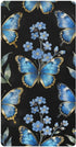 CZXW Blue Butterflies Floral Forget-me-not Crib Sheets Fitted 52" x 28" Natural Cotton
