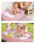 HAPPYER 6M-5Y, Foldable Portable Baby Bath Tub, Collapsible Bathtub for Infant, Babies & Toddlers Travel Shower Tub