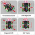 Car,360 Age6-8 8-12 Upgraded Gesture Sensing RC Stunt Spins Double-Sided Hand Controlled RC car Spray Watch Remote