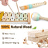Meytccve 1-3,Wooden 1+ Baby Toys Montessori Toys for Babies Musical Instruments Toy Stacking Building Blocks,Infant