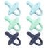 Sweet Child Pacifiers 0-18 Months, Set of 6 Ultra-Light Silicone Binkies with