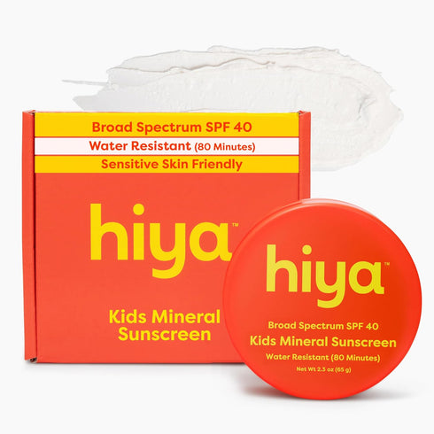 Hiya SPF40 Kids Mineral Sunscreen - 100% Mineral & Reef-Safe - Sunscreen
