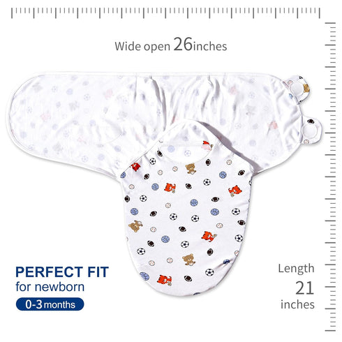 0-3 3 Pack Bubble bear Baby Swaddle Blankets for Baby Boy Girl Months,Hypoallergenic Skin-Friendly Swaddle,Cute Little