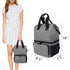 2 2 LUXJA Breast Pump Bag with Compartments for Breast Pump and Cooler Bag, Breast Pumping Case with Options