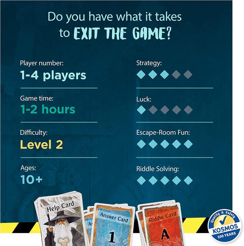 EXIT: The Cursed Labyrinth | Exit: The Game - A Kosmos Game | Family-Friendly Escape Room for 1-4 Players, Ages 10+