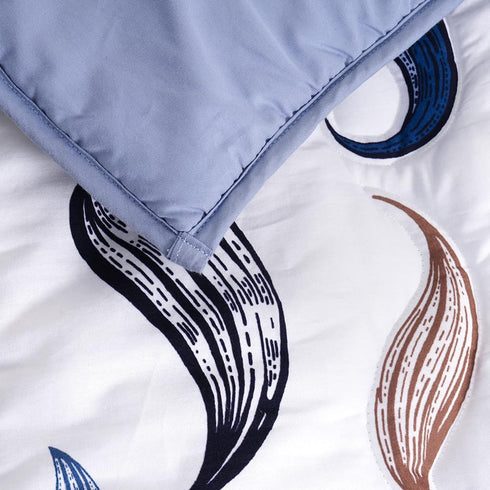 100% 4-Piece Set 2 Noisy Mouse - Boho Little Man Mustache, Premium, Organic Cotton Baby Boy Nursery Bedding Crib | Baby
