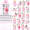 Jenaai 50 Sets Cute Rubber Cow Gifts Set Include Squeak Floating Cows