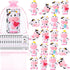 Jenaai 50 Sets Cute Rubber Cow Gifts Set Include Squeak Floating Cows