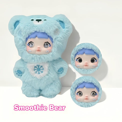 Mckkymi Nommi 1PC, (1 7 Plush Blind Box, Kawaii Cute Series Stuffed Blind Box Doll Kawaii Mystery Plush Toys