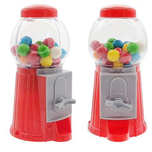 Gumball Machine Bank, Gum Balls Included, 5" (2-Pack)