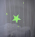 BCBYou Bed Canopy Mosquito Net with Fluorescent Stars for Baby, Kids, and Adults, White