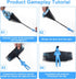 10 Pcs Parachute Toy, Camo Blue Parachute Men Toy, Tangle Free Throwing Hand Throw Outdoor Flying Gifts