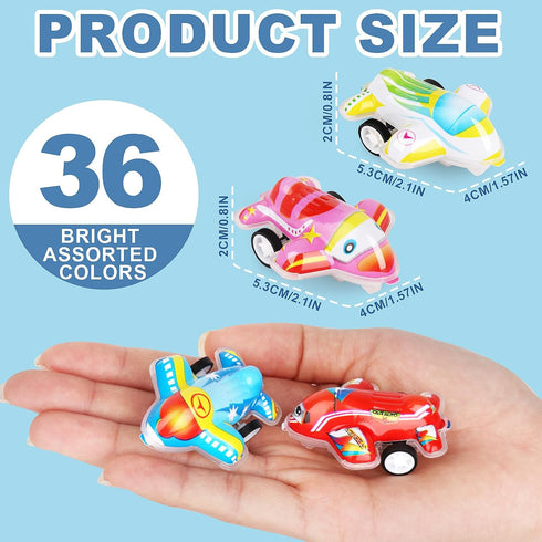 36 4-8 Set Hooqict Pcs Mini Pull Back Planes for Boys Years Old Airplane Party Favors Bulk Kids Mini Airplane Toys
