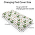 Woodland Animals Camping Changing Pad Covers Giraffe Hedgehog Forest Mountain Diaper Changing Table Sheets for Boy Girl Wildlife Soft Breathable Stretch Baby Changing Table Pad Mats Cover 32''x16''