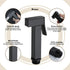 VNFOCRQJH Set Handheld Bidet Sprayer for Toilet, Black Portable Cloth Diaper Sprayer Brass Bathroom Bidet Sprayer Kit