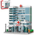 City Hospital Toy Building Set with LED Lighting, Compatible with Lego, Modular Architecture Set for Adults