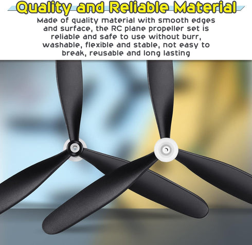 Outus 3 Sets 3 761-11 BF109 Spare RC Plane Propellers Blade Propeller Compatible with Remote Control Radio Controlled