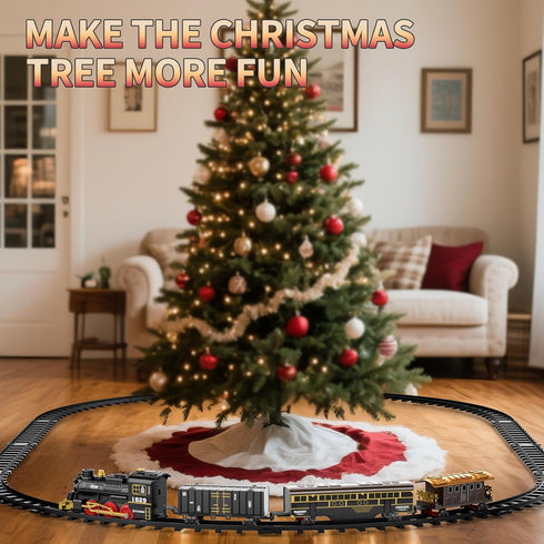 Novaluki Set 4-8, 3 4 5 6 7 8 Remote Control Train Toys with Smoke, Light and Sound, Christmas Electric Train for Kids