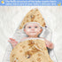 Pigsaly 30 30 Golden Retriever Dogs Hooded Baby Towel Cute Gold Puppy Baby Bath Towel Unisex Toddlers Hooded Towels