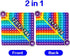 Digital Multiplication Game Table, Rainbow Dimple Fingertip Toy for Stress-Relieving Math Manipulation