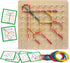 Wooden Geoboard Math Manipulative - Graphical Geo Board Montessori Educational Toys with Rubber Bands