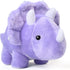 BenBen 13” Dinosaur Stuffed Animal, Cute Triceratops Plush Toys for Kids, Purple Baby Shower Birthday Gifts