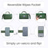 Kewh Jo Portable Diaper Changing Pad - Compact Foldable Waterproof Travel Baby Changing Mat, Lightweight On-the-Go