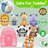 KMUYSL Learning Toys for 1,2,3 Year Old: 20 Pcs Animals Toy for Counting Skill, Color Matching, Educational Gift for